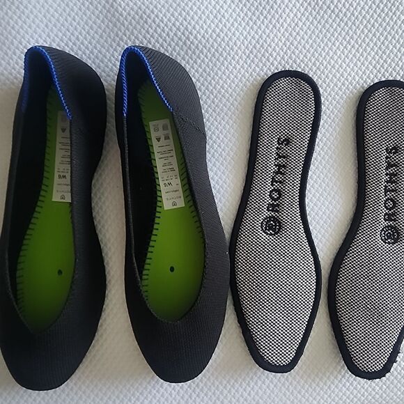 Rothy's Women's Black and Blue Flats - Picture 7 of 10